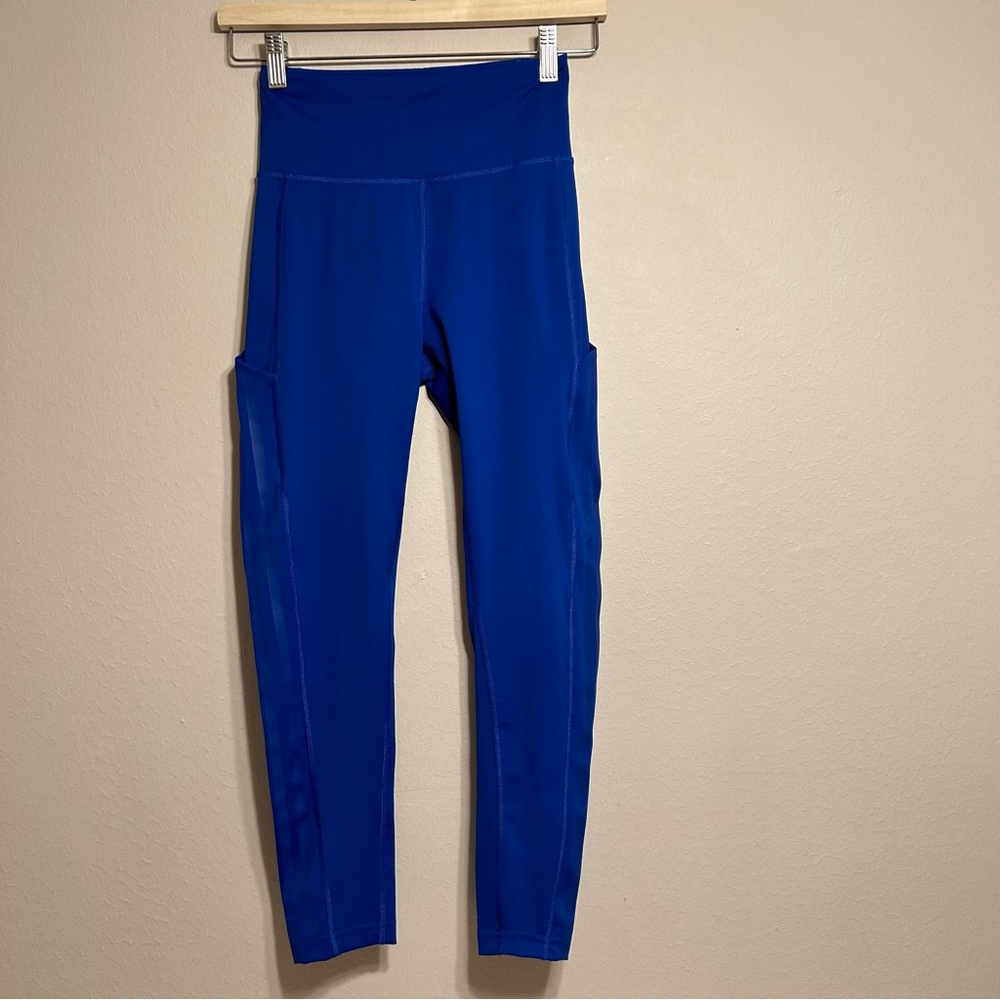 Adidas X Universal Standard 3‎ Stripes 7/8 Tights Blue Size S